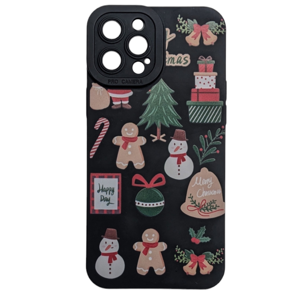 Christmas Holiday Black Phone Case | iPhone 12 Pro Max